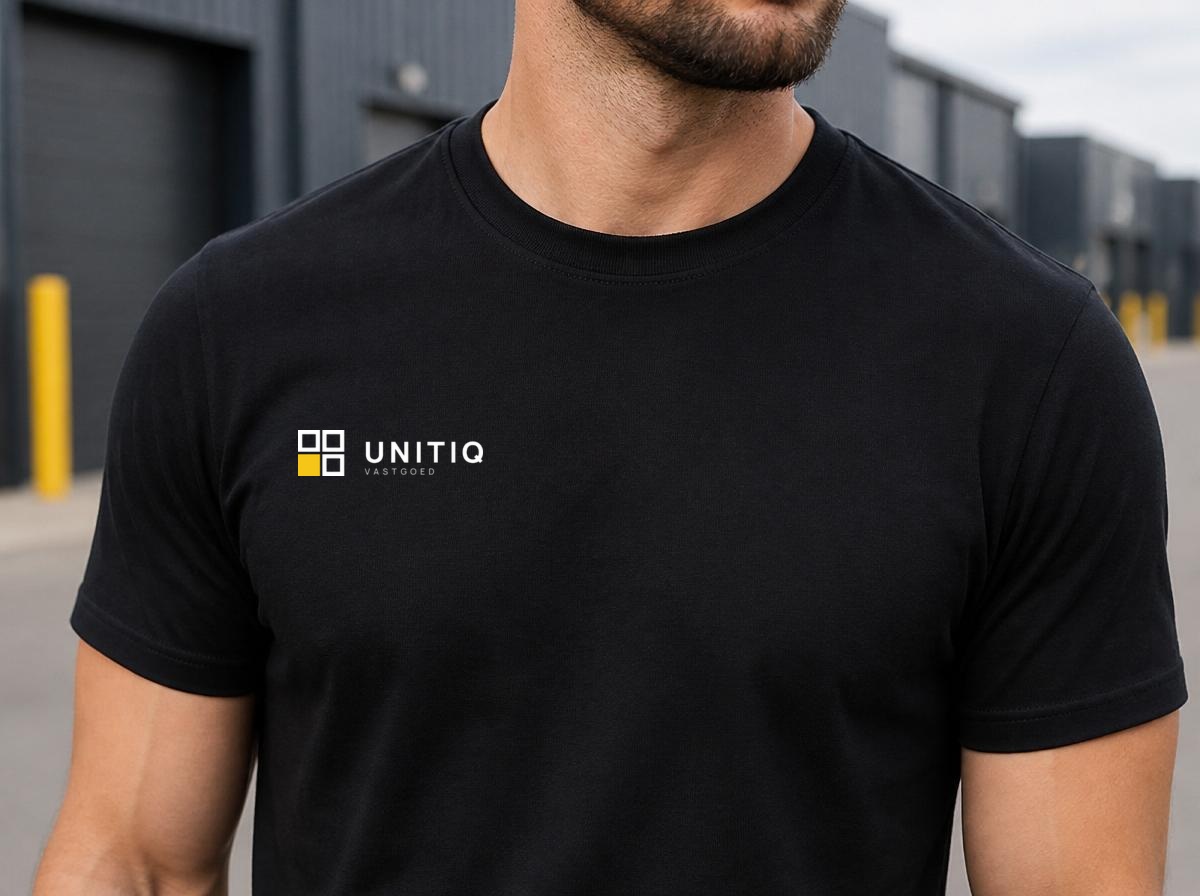 Bedrijfskleding — zwart T-shirt (print)